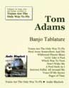 Tom Adams banjo tab book for Trains Are The Only Way To Fly