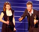 Marketa Irglova and Glen Hansard accepting their award for Music (Song) at the 2008 Academy Awards
