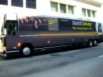 The new Mobil Delvac bus for The Grascals